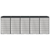Wheelie Bin Storage for 5 Bins Anthracite 340 x 77.5 x 121.5 cm 3394786