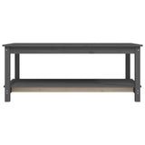 Coffee Table Grey 110x55x45 cm Solid Wood Pine 822274