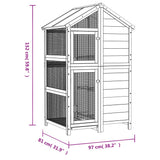 Bird House Brown 97x81x152 cm Solid Wood Pine 172258