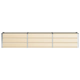 Planter Ivory 240 x 40 x 45 cm Steel 42018084