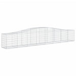 Arched Gabion Baskets 10 pcs 400x50x60/80 cm Galvanised Iron 3145938