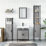 4 Piece Bathroom Furniture Set Grey Sonoma Engineered Wood 3214833