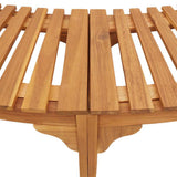 Hot Tub Surround Half-Round Brown 252 x 112 x 55.5 cm 4108126
