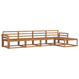 Outdoor Sofa Set 5 pcs Natural Solid Acacia Wood 3367437