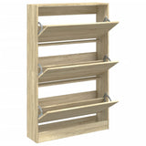 Shoe Cabinet Sonoma Oak 80x21x125.5 cm Engineered Wood 839926
