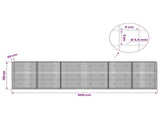 Gabion with 3.5 mm Wire and 5x5 cm Mesh 600x20x150 cm 3462174