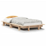 Bed Frame without Mattress 100x200 cm Solid Wood Pine 850665