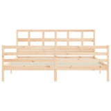 Bed Frame without Mattress 200x200 cm Solid Wood 3194851