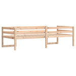 ZNTS Kids' Bed Frame without Mattress 75x190 cm Small Single Solid Wood Pine 846870