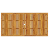 Dining Table Brown Solid acacia wood Large Durable Dining Table 366371