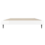 Bed Frame without Mattress High Gloss White 90x200 cm 832271