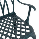 Garden Chair 2 pcs Green 55 x 56.5 x 91cm Aluminium 42002401