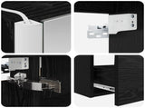 Bathroom Furniture Set 4 pcs Black Oak 3406704