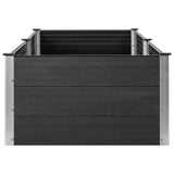 Garden Raised Bed 200x100x54 cm WPC Grey 318097