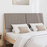 Upholstered Headboard Taupe 135 cm Solid Pine Wood 879402