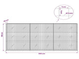 Gabion with 5 mm Wire and 5x5 cm Mesh 300x20x150 cm 3464088