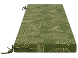 2-Piece Bench Cushions SOEST 2 pcs 100% Polyester Leaf Design 950053