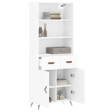 Highboard White 69.5x34x180 cm Engineered Wood 3200489