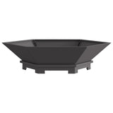 Fire Pit Black 100 x 100 x 28 cm Steel 858998