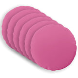 Throw Pillow 6 pcs HEERLEN Pink Dia. 60 cm Polyester 929816