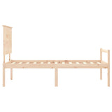 Senior Bed without Mattress 100x200 cm Solid Wood 3195471