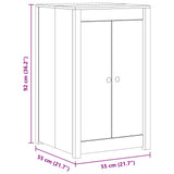 Outdoor Kitchen Cabinet MEPPEL Natural Douglas 55 x 55 x 92 cm 3443787