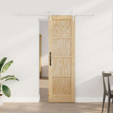 Sliding Door ORKDAL Brown 61 x 198.5 cm Solid Pine Wood 3333688