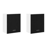 Hanging Cabinet with Shelf Lyon 2 pcs Black Oak 50 x 31 x 60 cm 863145