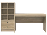 Desk with Drawer 2 pcs Sonoma Oak 3337371