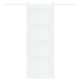 Sliding Door ORKDAL White 78 x 202 cm Solid Pine Wood 3333751