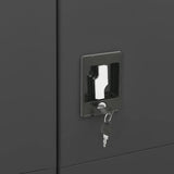 335973 Locker Cabinet Anthracite 90x40x180 cm Steel