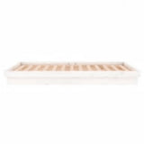 LED Bed Frame without Mattress White 160x200 cm Solid Wood 819983