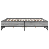 Bed Frame without Mattress Grey Sonoma 200x200 cm 3279870