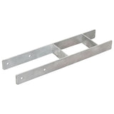 Fence Anchors 6 pcs Silver 14x6x60 cm Galvanised Steel 145309