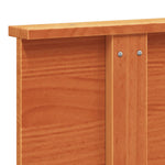 ZNTS Headboard Wax Brown 160 cm Solid Wood Pine 844376