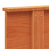 ZNTS Headboard Wax Brown 160 cm Solid Wood Pine 844376