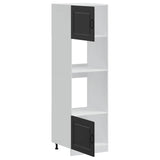 Oven Cabinets 2 pcs Kalmar Black Engineered Wood 3315032