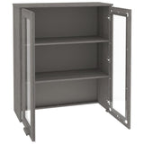Top for Highboard HAMAR Light Grey 85x35x100cm Solid Wood Pine 340507