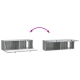 Wall-Mounted TV Cabinet 98 x 31 x 30 cm Grey Sonoma 899241