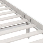 Bed Frame without Mattress White Solid Wood 100x200 cm 810138