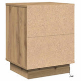 Bedside Cabinet with Drawer 2 pcs Artisan Oak 39 x 34.5 x 50 cm 869625