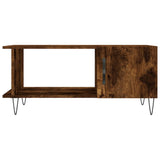 Coffee Table Smoked Oak 90x50x40 cm Engineered Wood 829489