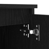 TV Cabinet Black Oak 140 x 38.5 x 36 cm Engineered Wood 862563