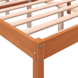 Senior Bed without Mattress Wax Brown 140x200 cm Solid Wood Pine 844158