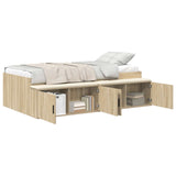 Bed Frame with Drawer Sonoma Oak 90 x 190 cm Engineered Wood 3335207