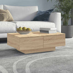 Coffee Table Sonoma Oak 90x60x31 cm Engineered Wood 804178