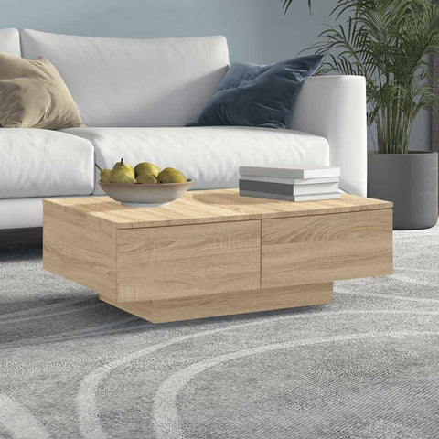 Coffee Table Sonoma Oak 90x60x31 cm Engineered Wood 804178