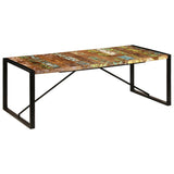 Dining Table 220x100x75 cm Solid Reclaimed Wood 247409