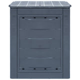 Garden Composter Grey 60x60x73 cm 260 L 45682