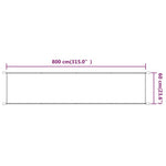 ZNTS Vertical Awning Blue 60x800 cm Oxford Fabric 148448